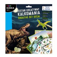 zestaw kreatywny - kalkomania dinozaury kidea