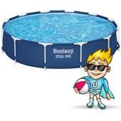 basen ogrodowy stelażowy 366 x 76 cm zestaw 15w1 bestway 56681