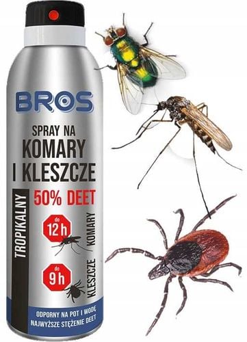 bros - spray na komary i kleszcze 50% deet 90ml - 2 szt. na Arena.pl