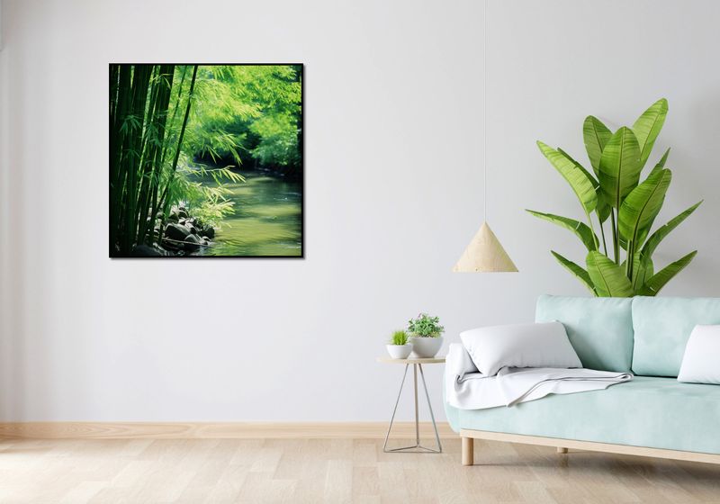 Plakat 90x90cm Spokój Bambusów zdjęcie 4
