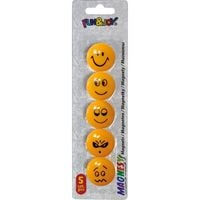 magnesy do tablic 29mm 5szt smiley buźki fun&joy
