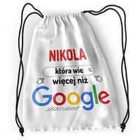 Plecak Dla Nikoli Sportowy Szkolny Worek Torba Z Nadrukiem Ze Zdjęciem