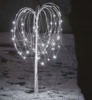 Drzewko Świąteczne LED Choinka Dekoracja Ogrodowa LED Biały Zimny 120cm