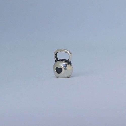 Fit Kolekcja - Zawieszka KETTLEBELL 003 MINI ❤ - oksydowane srebro na Arena.pl
