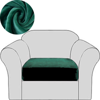 POKROWIEC NA SOFĘ SIEDZISKO OPARCIE WELUR ZIELONY