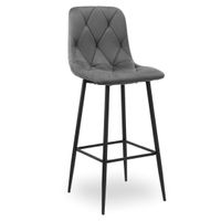 Hoker barowy KINGSTON grafitowy Velvet