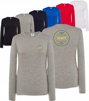 damska KOSZULKA BLUZKA WŁASNY HAFT TWOJE LOGO NAPIS firmowa reklamowa 10szt