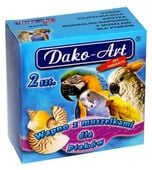 DAKO-ART Kostka wapienna z muszlami wapno wapienko minerały ptaków papugi