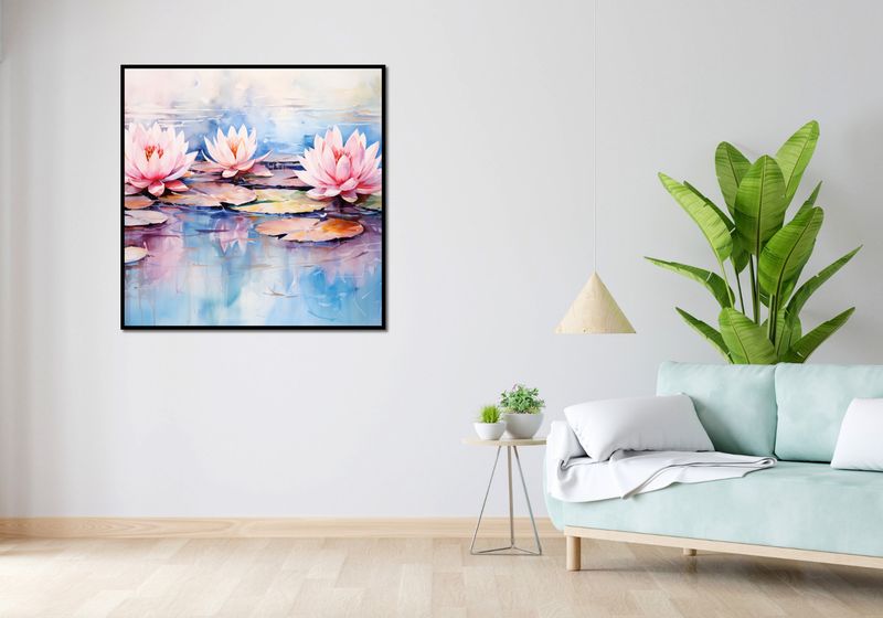 Plakat 100x100cm Spokojne Odbicia zdjęcie 4