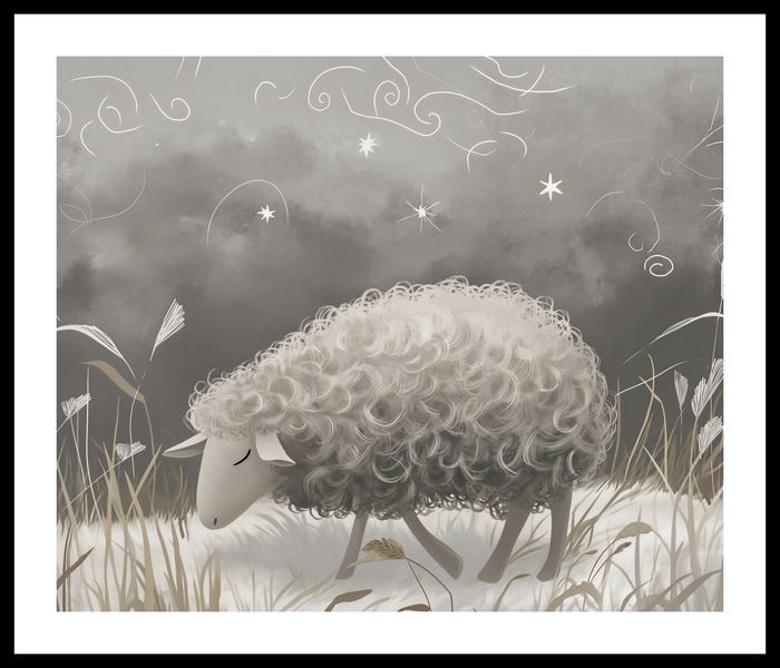 Plakat 60x50cm Bujna Owca zdjęcie 3