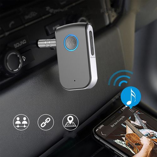 BEZPRZEWODOWY ODBIORNIK BLUETOOTH 5.0 ADAPTER TRANSMITER AUX MINI-JACK 3.5 na Arena.pl