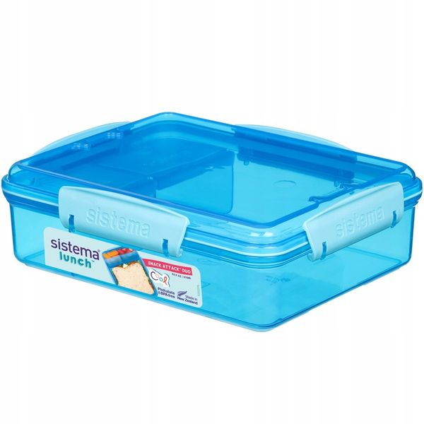 ŚNIADANIÓWKA POJEMNIK lunchbox z Przegródkami snack duo 975ml to-go Sistema zdjęcie 2