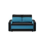 Sofa rozkładana, mikrofaza, AURELO, 148x87x90 cm, niebieski | TYLETEGOTU