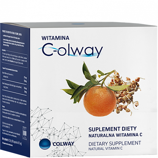 Witamina C Colway naturalna 100 kapsułek zdjęcie 1