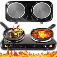 KUCHENKA ELEKTRYCZNA Dwupalnikowa PRZENOŚNA TURYSTYCZNA Na Prąd MOCNA