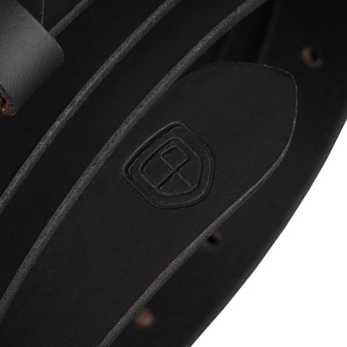 skórzany pasek damski w czarnym  klamrą - peterson 105 na Arena.pl