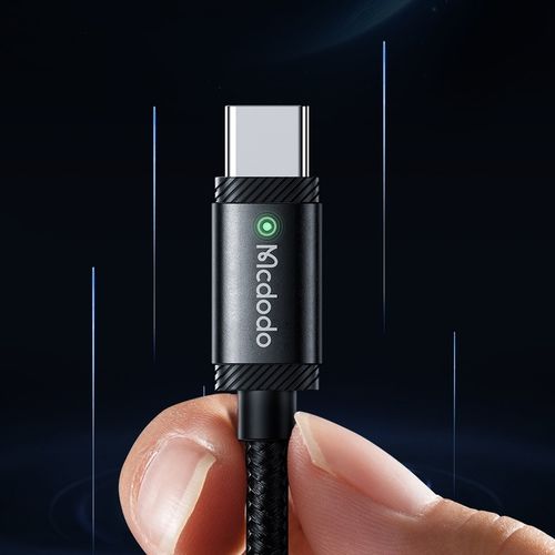 MCDODO KABEL USB-C SZYBKIE ŁADOWANIE DO SAMSUNG XIAOMI TYP C 6A 120W 2M LED na Arena.pl