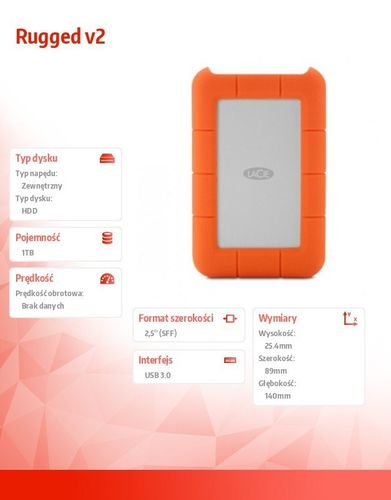 DYSK Rugged v2 1TB 2,5'' STEV1000400 na Arena.pl