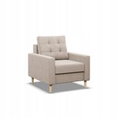 FOTEL BLANK BEŻOWY Wygodny Elegancki BONELL KRONOS VELVET