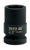 nasadka udarowa krótka klucz nasadowy 6-kątna 1/2" 15mm yato
