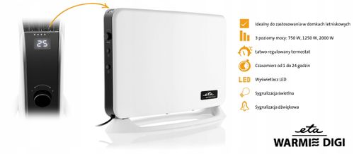 Grzejnik Konwektorowy Piecyk Eta Digi 2000W na Arena.pl