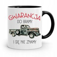 Kubek Czarny Prezent Mechanika Gwarancja Do Bramy Z Nadrukiem Ze Zdjęciem