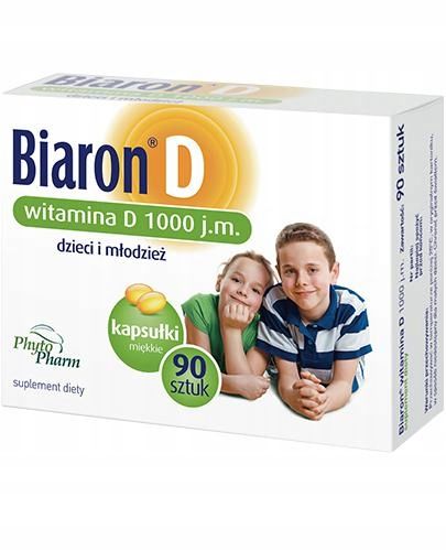 BIOARON WITAMINA D 1000 j.m. - 90 kaps. zdjęcie 1