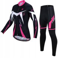 Komplet Rowerowy Termoaktywny Z Wkładką Damski Ocieplany Dopasowany Żel 4XL