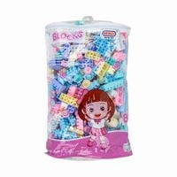 Zestaw klocków konstrukcyjnych 480 elementów pastelowe kolory 6663-9