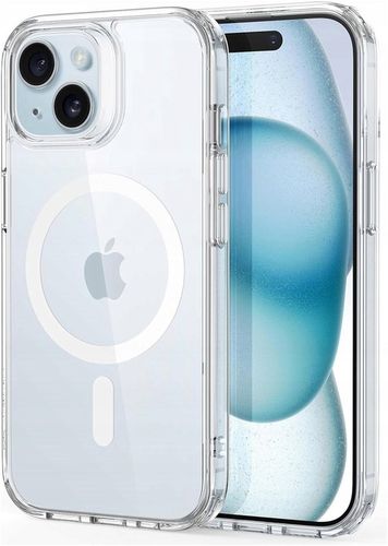 Etui Do iPhone 15 +Szkło 9H WZMACNIANE 360° do MAGSAFE CLEAR CASE na Arena.pl