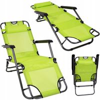 LEŻAK ROZKŁADANY OGRODOWY ECO ZIELONE JABŁUSZKO