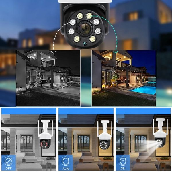 KAMERA ZEWNĘTRZNA OBROTOWA IP WiFi 4X ZOOM 4MPx 4MP DETEKCJA SMART HD ICSEE zdjęcie 3