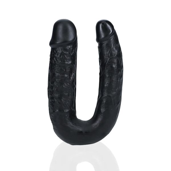U Shaped Double Dildo 12,7 Cm - Black zdjęcie 4