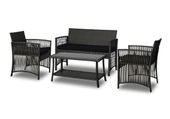 Zestaw kawowy Kama sofa 2 fotele stolik kawowy Zestaw Ogrodowy Corciano Meble ogrodowe