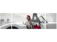 90CM 80 OBRAZ 3 ELEM PARKING WIEŻY EIFFLA ŚCIENNY