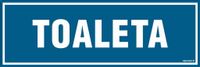 Toaleta -  Znak Tabliczka Płyta Sztywna 150X50 Wc Signproject Pa014_150X50_Pn Bhp Robocze