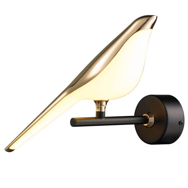 Ścienna lampa dekoracyjna Tit ST-9008-W Step LED 10W 3000K ptak złoty czarny zdjęcie 3