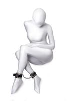 anonymo handcuffs, pu leather, print, 27 cm