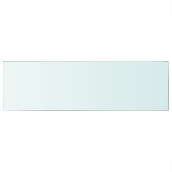 Półki, 2 szt., panel z przezroczystego szkła, 80 x 25 cm zdjęcie 3