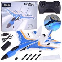 Samolot Sky Show Lekki Składany z Pianki z LED i Napędem USB RC0721