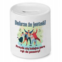 Skarbonka Na Powitanie W Pracy Idealne Na Prezent Z Nadrukiem Ze Zdjęciem