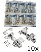 10x Zawias meblowy nakładany cichy domyk GTV PRESTIGE ZM-ECHC09H04-BE