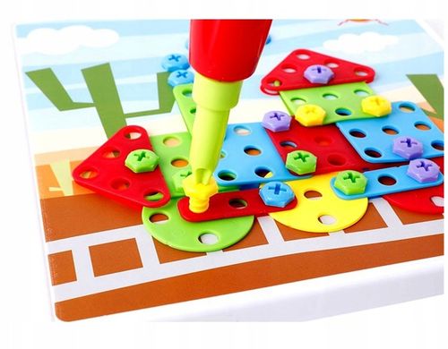 GRA UKŁADANKA MOTORYCZNA ŚRUBKOWY TRENING MAŁEJ RĄCZKI ASKATO na Arena.pl