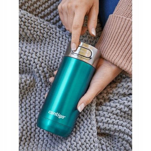 KUBEK TERMICZNY CONTIGO LUXE 360 ml TURKUSOWY na KAWĘ HERBATĘ NAPOJE na Arena.pl