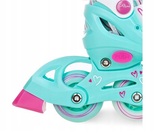 Rolki Regulowane RAVEN Loret Mint 30-33 Kółka LED na Arena.pl