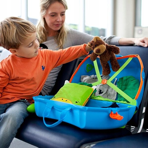 WALIZKA TRUNKI JEŻDŻĄCA WALIZECZKA JEŹDZIK 2w1 zdjęcie 7