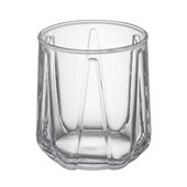 Szklanka niska ELLA 360 ml tłoczony geometryczny wzór do soku wody drinków