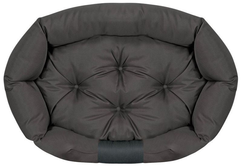 Legowisko dla psa 75x50 cm personalizowane wodoodporne czarne zdjęcie 4