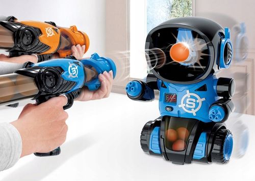 ROBOT GRA STRZELANIE DO CELU PISTOLET LICZNIK LCD TARCZA DO STRZELANIA na Arena.pl
