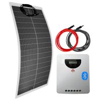 ZESTAW FOTOWOLTAICZNY 100W ELASTYCZNY SOLARNY NA ŁODŹ KAMPER JACHT